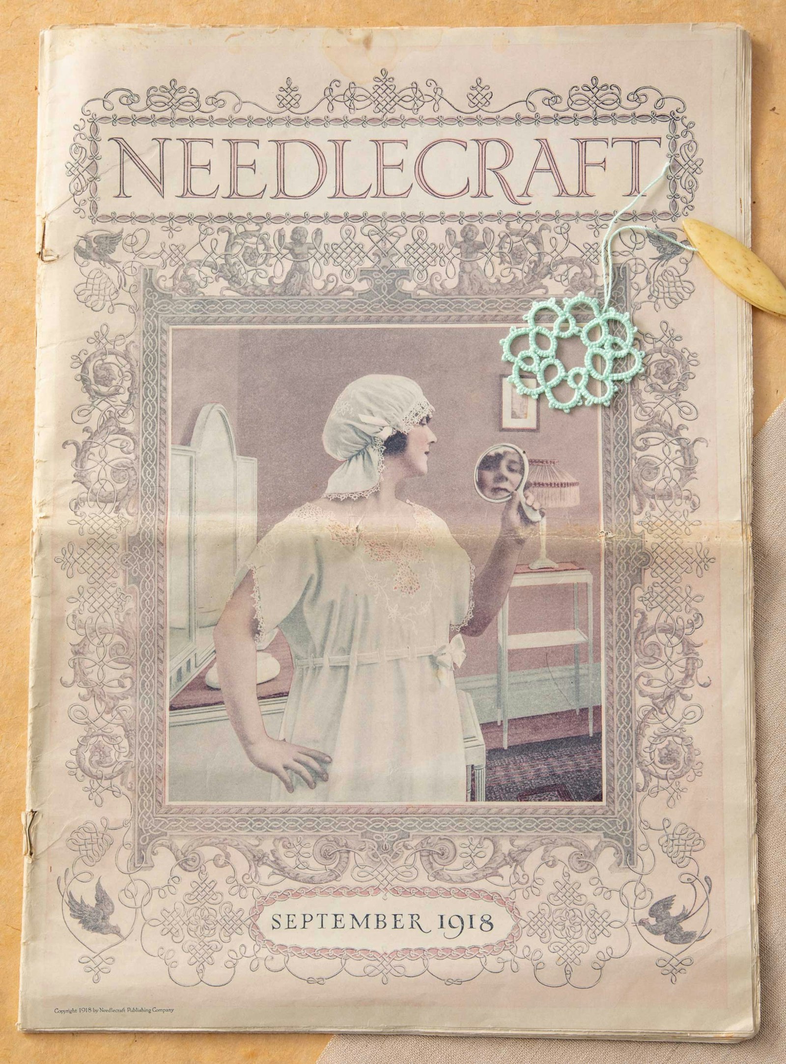 Trimmings: “A Dainty Empire Gown with Cap to Match” by Addie May Bodwell Primary Image