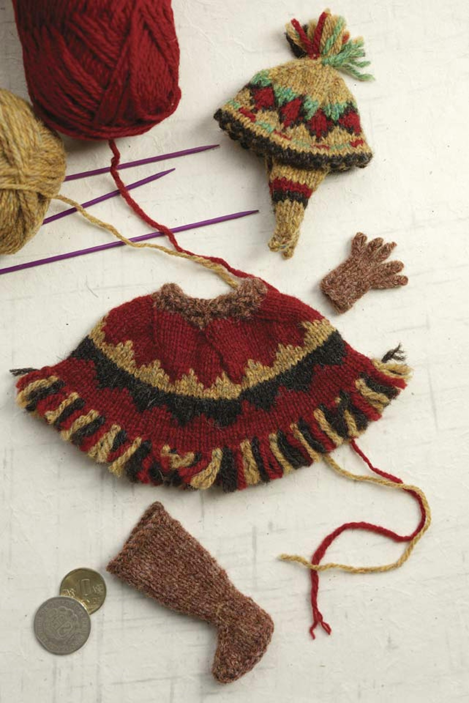 Peruvian Figure Purse Elements to Knit Primary Image