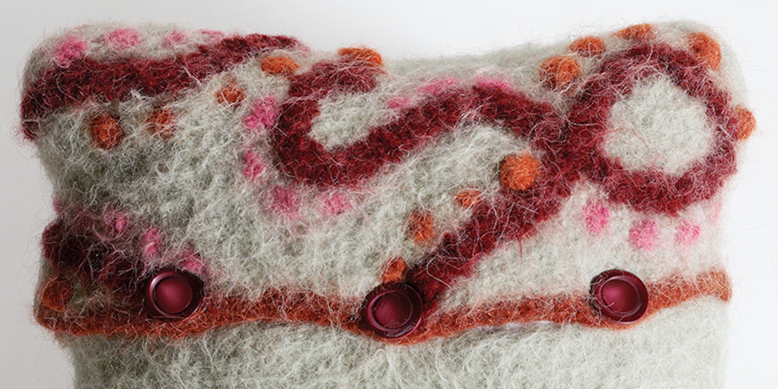 Knit, Embroider, and Felt a "Scribble" Pillow Primary Image