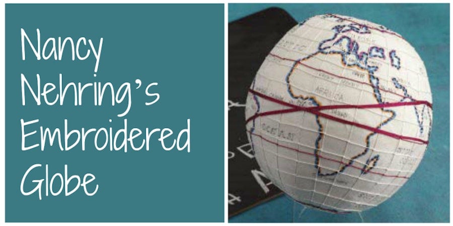 Embroider a Globe Image