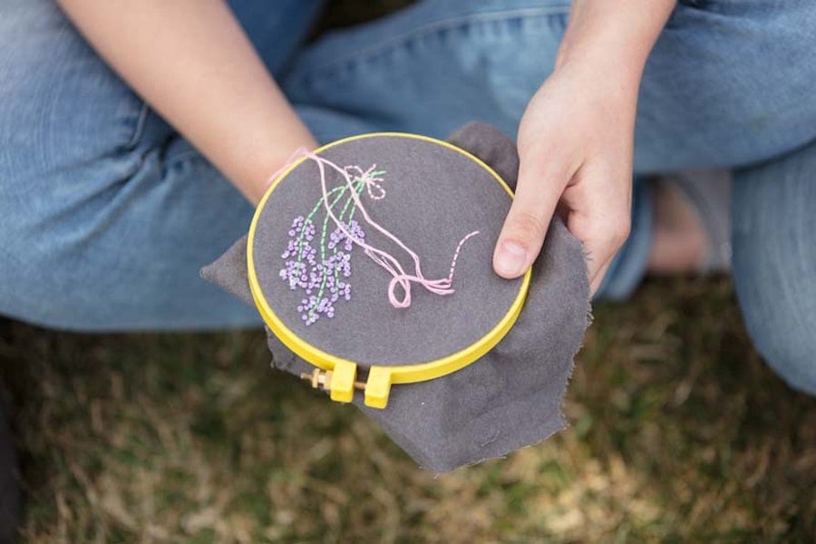 Nature-Inspired Stitchwork Image