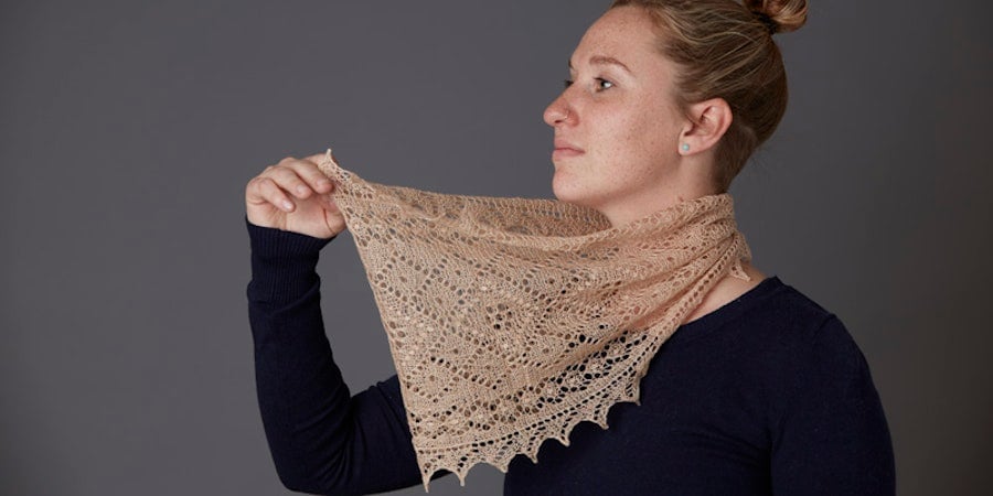 Knit a Silky Camel Cowl (and Tips for Knitting Flies) Image