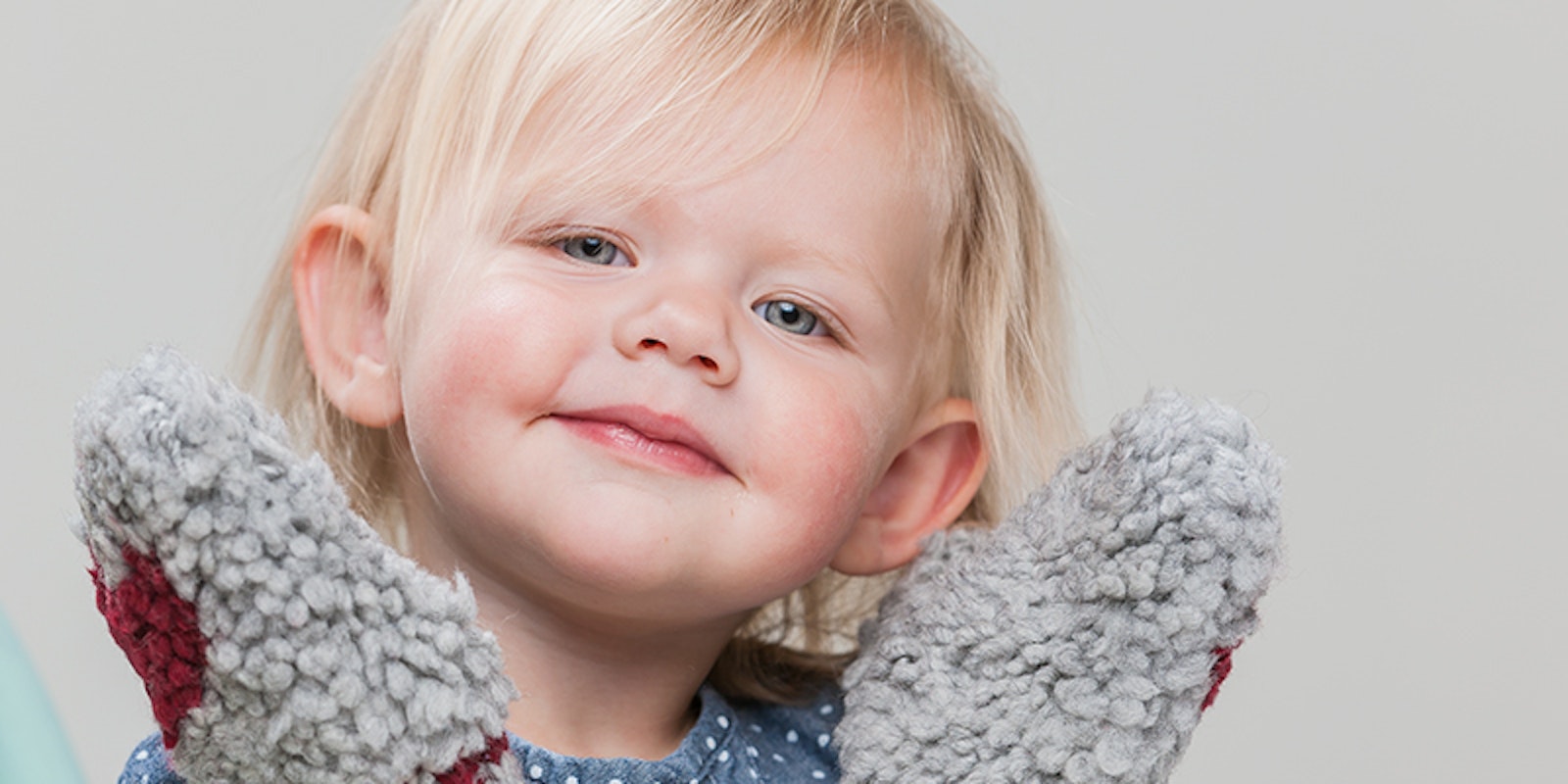 Discover Buff Knitting: Heart in Hand Buff Mittens for a Child Primary Image