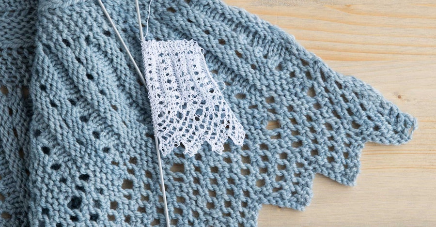 Fluted Lace Shawl Image