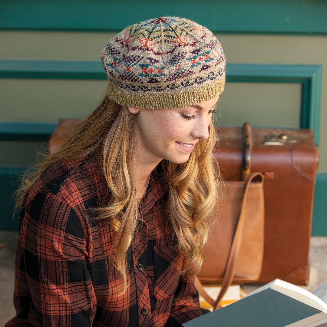 COMFORTABLE REASON Tam O’Shanter Hat COMFORTABLE REASON Shanter Hat COMFORTABLE REASON, “Stripe Tam O