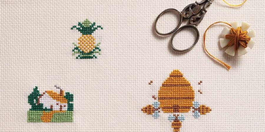 Hidden Symbols in Cross-Stitch Samplers: The Pineapple Image