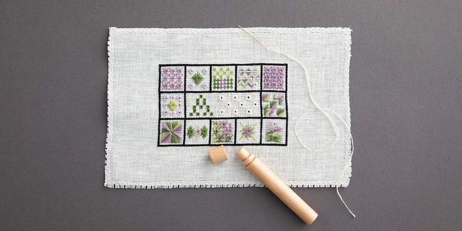 A Stitch in Time: Algerian Eye and Eyelet Stitch Image