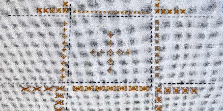 A Stitch in Time: Rice Stitch Image