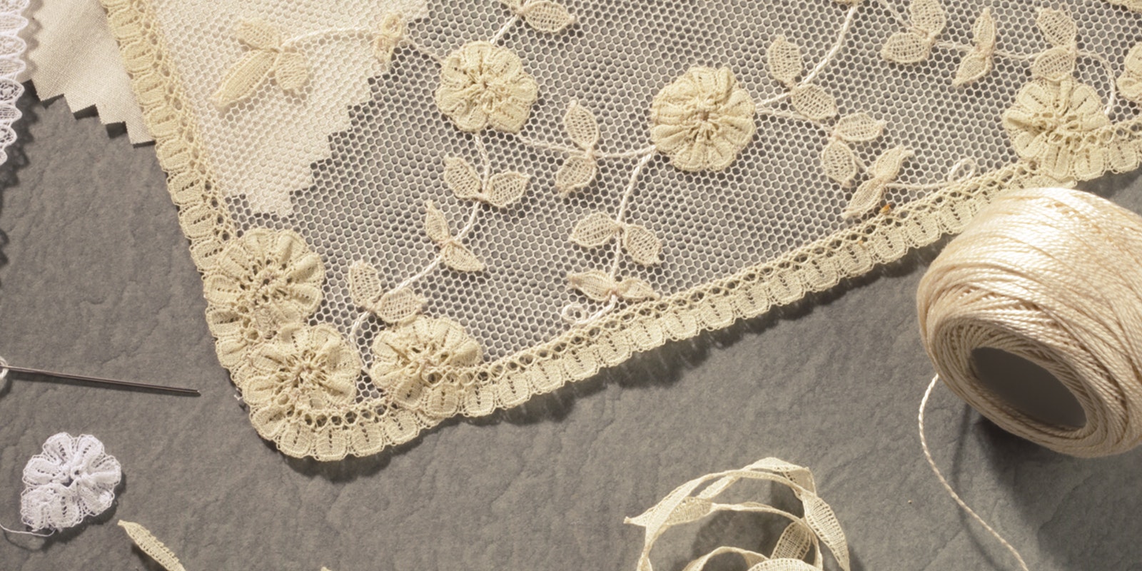 A Victorian Lace Square to Appliqué and Embroider Primary Image