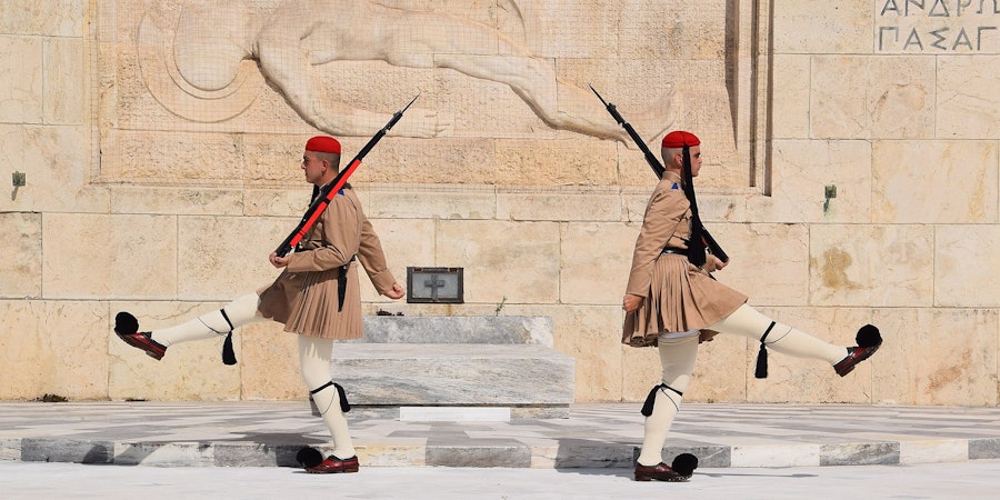 Dressed in 30 Meters of Greek Pride: The Evzones’ Traditional Uniform  Image