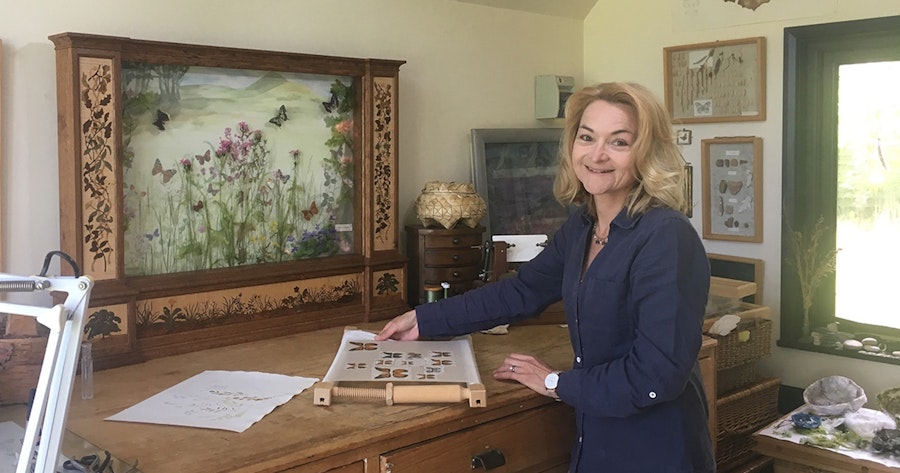 Postcard from Scotland: The Exquisite Embroidery of Jane E. Hall Image