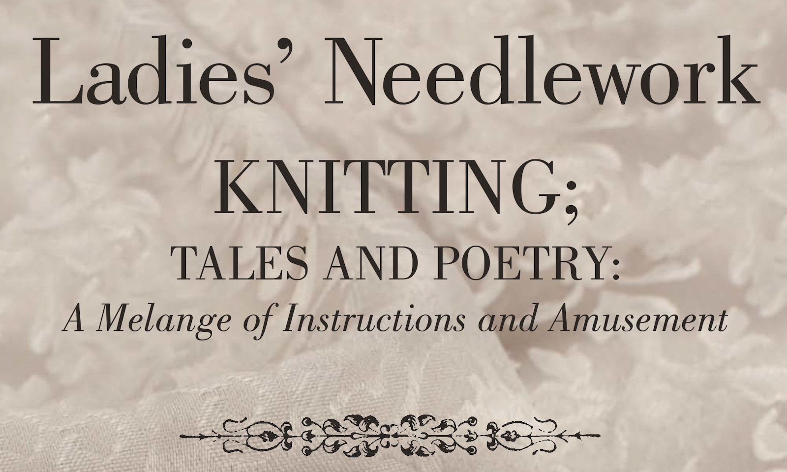 Those Weird Victorians! The Origin of Knitting Poem Primary Image
