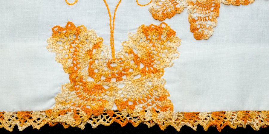 A Handstitched Collection of Mid-Century Handkerchiefs and Pillowcases Image