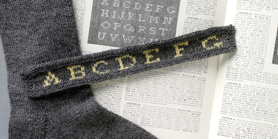 A Pair of Gentlemen’s Monogrammed Socks from Weldon’s Image