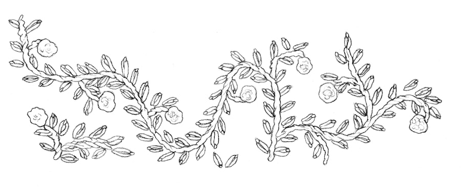 An Endlessly Versatile Medieval Vine to Embroider Image