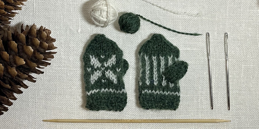 Forest Snowflake Mini Mittens Image