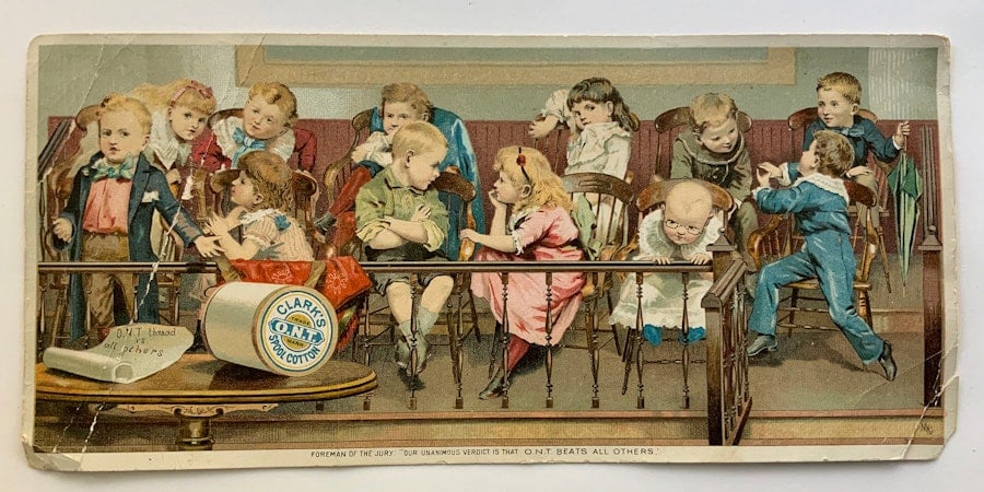 Nineteenth-Century Collectible: Sewing-Thread Trade Cards Image
