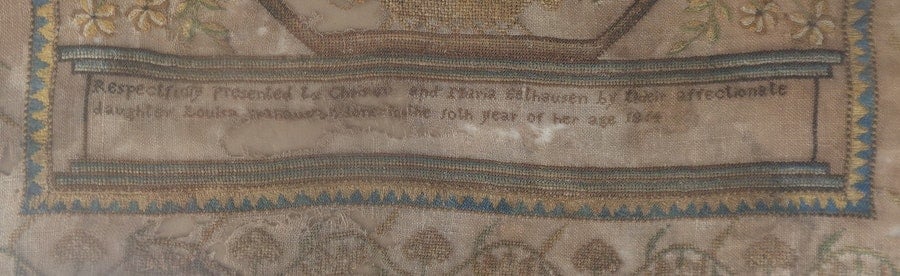 The Sampler of Maria Louisa Bethausen Image